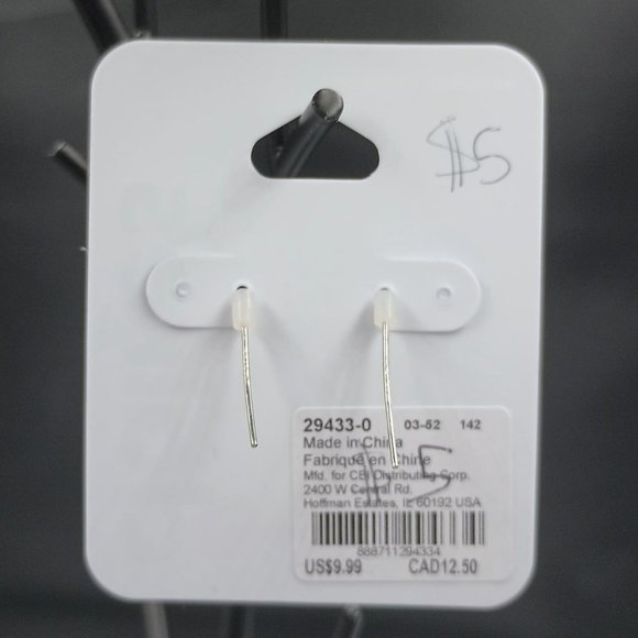 Claire's Happy Face Graffiti Ball Sensitive Solutions Dangle Earrings - Picture 3 of 4